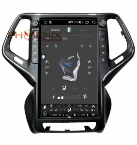 Автомагнитола PA с вертикальным экраном 13,6 дюйма, Android 10,0, Gps-навигацией, DVD-плеером для Jeep Cherokee 2014-2020, радио Тесла