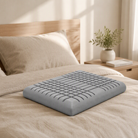 Oreiller ergonomique en mousse à mémoire de forme à rainures, haute résilience, pour le soin du cou, pour le sommeil quotidien des adultes