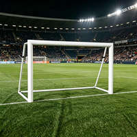 But de football miniature autoportant en aluminium Vance Sports Outdoor, but de football portable pour l'entraînement sportif