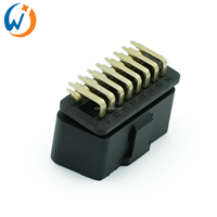 12V J1962 90 grados ángulo recto pines OBD II OBD 2 OBD2 conector macho