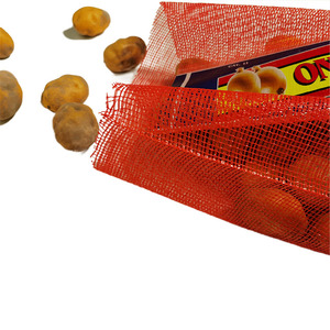 large size bright color heavy duty pp tubular onion leno mesh <b>bag</b> for 60 kg potatoes <b>packing</b> - Product Image 6