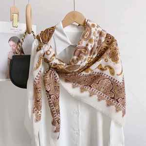 2024 Wholesale New 130x130cm Polyester Cotton <b>Scarf</b> <b>for</b> <b>Women</b> Hijab Muslim Printed Thin Shawl - Product Image 1