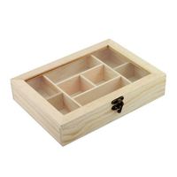 Usine de boîtes en bois, boîtes en bois personnalisées, vente en gros, boîte à thé en bois avec couvercle en verre et logo personnalisé pour cadeau