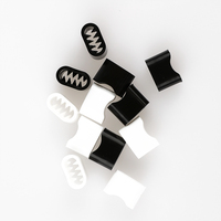 Fermoir de fixation carré en plastique Brazaletes De Tela Personalizados Fermeture à verrouillage unidirectionnel pour festival de bracelet en tissu