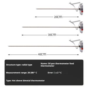 Thermomètre à cadran pour la cuisson de la viande, en acier inoxydable, avec tige, pour la friture profonde, avec une lecture instantanée - Product Image 3