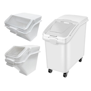 Plastic Food Ingredient Storage Bin 10L 24L 47L 81L 102L Sealed Insect Proof With Lid For Rice <b>Flour</b> Grain Storage - Product Image 1
