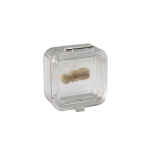 Boîte à membrane dentaire carrée à charnière en plastique PS transparent de 2 pouces, fabriquée à la main, marque <span class=keywords><strong>Hinix</strong></span>, modèle HN-101, pour couronnes et bridges de laboratoire dentaire - Product Image 3