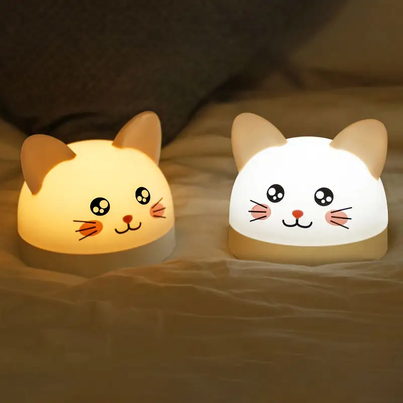 New Arrival Smart Digital Led Clock Children's Bedroom Sleep Trainer Alarm Clock Cat Night Light For Kids Desk Clock