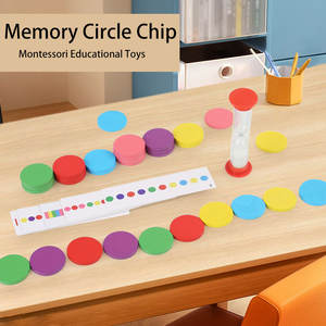 Sablier minuterie mémoire cercle puce coloré cognitif trieur cartes <span class=keywords><strong>Montessori</strong></span> éducatif mathématiques jouets pour enfants enfants garçons filles - Product Image 2