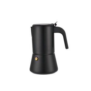 Cafetière à espresso Moka Pot en acier inoxydable noir et argent, style nouveau, compatible gaz, <span class=keywords><strong>induction</strong></span> et cuisinière, largement utilisée - Product Image 2