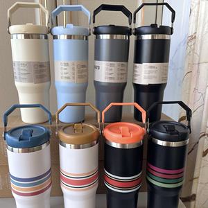 斯坦第二代30盎司绝缘吸管杯便携式大容量不锈钢真空冰瓶 - Product Image 1