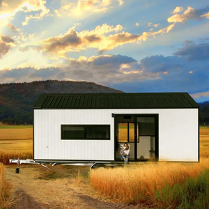 Tente de station permanente personnalisée, petites maisons modulaires, roues, maison préfabriquée, jardin, Cabane, Cabane en rondins, à vendre - Product Image 2