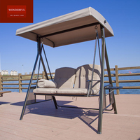Hamac balançoire de loisirs en métal avec toit, mobilier d'extérieur, nouvel arrivage