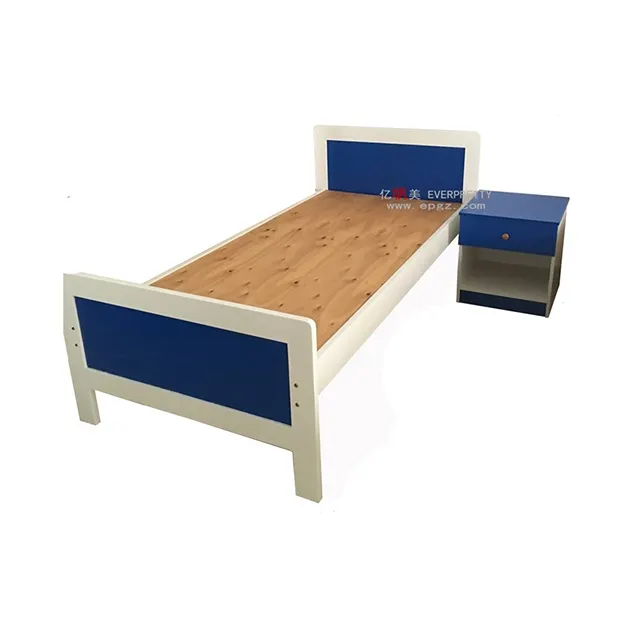 Kualitas Tinggi Biru Anak-Mebel Kamar MDF Kayu Tempat Tidur Anak-Desain dengan Bingkai Kayu Solid