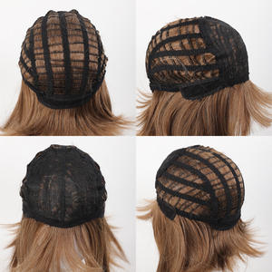 Perruque Bob Courte Droite Blonde Dégradée Naturelle et Respirante, Style Européen et Américain, Meilleure Vente Transfrontalière, Effet Complet - Product Image 4