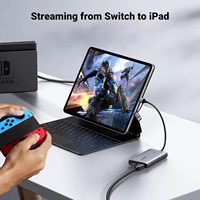 Carte de capture UGREEN CM726 HD-MI 2K 30 ips, sortie en boucle 4K, convertisseur vidéo HD-MI vers USB Type-C pour ordinateur, streaming en direct et enregistrement