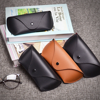 Étui à lunettes portable en PU multifonctionnel rétro avec design élégant, accessoire pour lunettes de vue et de soleil