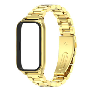 Marco Protector de Acero Inoxidable Mijobs para <span class=keywords><strong>Smartwatch</strong></span>, Reemplazo de Pulsera Metálica Perfecta para Xiaomi Smart Band 8/9 y <span class=keywords><strong>Redmi</strong></span> Band 3/2 - Product Image 4
