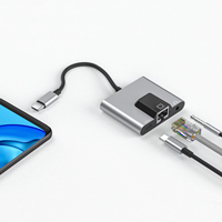 Hub USB Type C de haute qualité à 3 ports, station d'accueil et chargeur, hub pour ordinateur portable 3 en 1, hub USB C pour Macbook