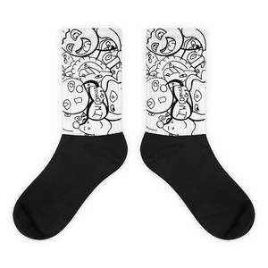 Impossibile # 24 Calzini Monouso in Jacquard ad Alto Contenuto di Spandex, Antiscivolo, per Uso Quotidiano, Sportivo e Business, con Stampa Digitale High-Tech sul Fondo e sul Risvolto - Product Image 1