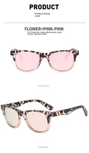 Lunettes de soleil rétro, tendance et à la mode, avec petites lanières, montures complètes, imprimés floraux, pour femmes sexy, et - Product Image 6