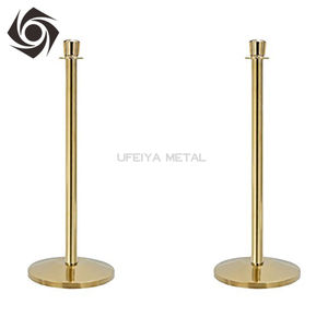 Venta al por Mayor de Barreras de Cuerda Trenzada de Acero Inoxidable con Acabado Dorado Mate de Alta Resistencia para Hoteles y Embarcaciones, 1000 mm de Altura - Product Image 4