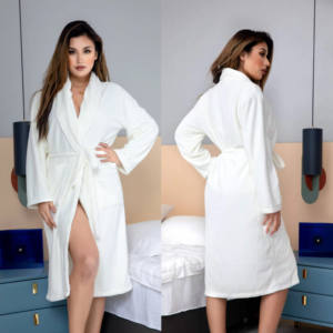 Logotipo personalizado grueso Coral polar/microfibra/Albornoz de franela/pijama térmico Hotel familia pareja estilo <span class=keywords><strong>para</strong></span> uso doméstico - Product Image 1