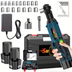 Ensemble de clés à <span class=keywords><strong>cliquet</strong></span> électriques <span class=keywords><strong>sans</strong></span> <span class=keywords><strong>fil</strong></span>, clé à <span class=keywords><strong>cliquet</strong></span> électrique <span class=keywords><strong>sans</strong></span> balais, kit d'outils à <span class=keywords><strong>cliquet</strong></span> <span class=keywords><strong>sans</strong></span> <span class=keywords><strong>fil</strong></span> 12V - Product Image 1