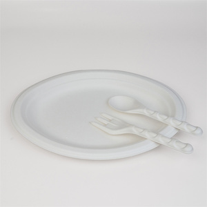 Tenedor desechable con logotipo personalizado <span class=keywords><strong>de</strong></span> fábrica, <span class=keywords><strong>vajilla</strong></span> <span class=keywords><strong>de</strong></span> bagazo, tenedor, juego <span class=keywords><strong>de</strong></span> cubiertos, platos desechables <span class=keywords><strong>para</strong></span> <span class=keywords><strong>fiesta</strong></span> - Product Image 5