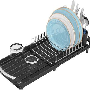 Small <b>Dish</b> Drying <b>Rack</b> Expandable <b>Dish</b> <b>Rack</b> Space Saving <b>Dish</b> Drainer for Kitchen in Sink or Countertop - Product Image 6