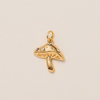 Pendentif DIY YIMEILI&PVD plaqué or 18 carats, trèfle à quatre feuilles incrusté de zircone, perle, cœur, fer à cheval, ballon de rugby, botte de cowboy