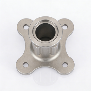 Cuscinetto a quattro fori con flangia in acciaio inossidabile HD Brand HD0309 per fusione a cera persa - Product Image 1