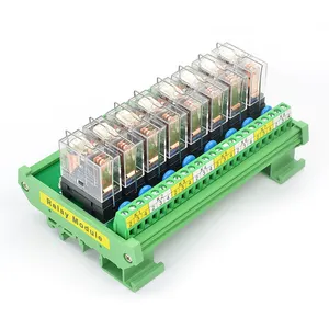 8 kanal 1NO + 1NC DIN ray montaj arabirim röle modülü OMRON G2R-1-E 16A giriş DC 12V 24V V PNP NPN uyumlu