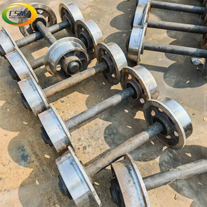 Sotto il Grund in acciaio fuso ruota del carrello della miniera del carrello della miniera del vagone <span class=keywords><strong>di</strong></span> trasporto del carbone rotaia in ghisa minerale minerario auto Set <span class=keywords><strong>di</strong></span> ruote - Product Image 6