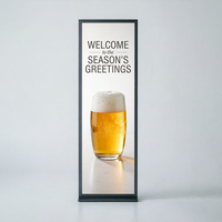 Écran LCD étiré de 24 pouces, affichage numérique en bande large, signalisation numérique Wi-Fi, promotion de marque, affichage de produits sur étagère, Android