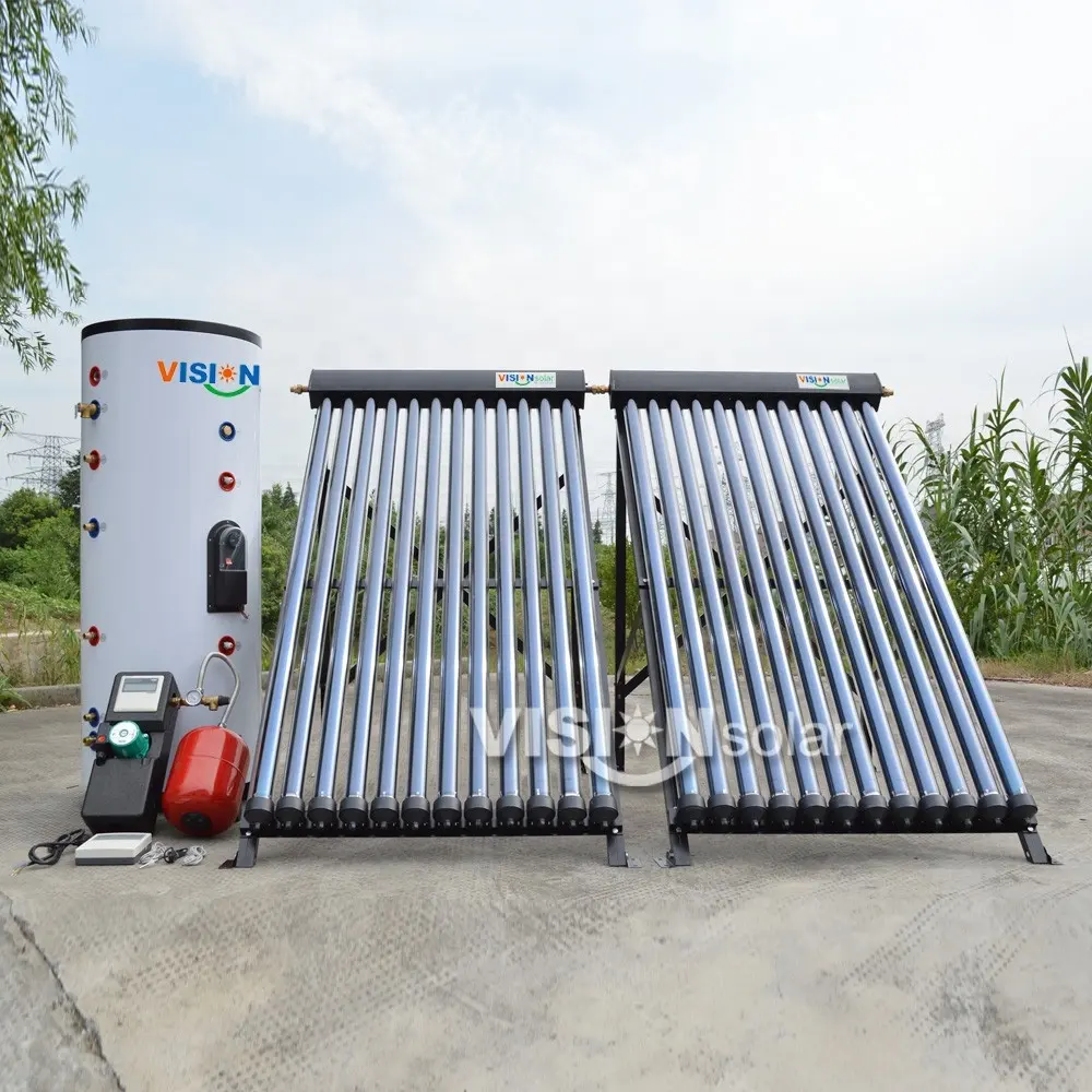 Ambiente-friendly domistic utilizzando split tubo di calore riscaldatore di acqua solare kit
