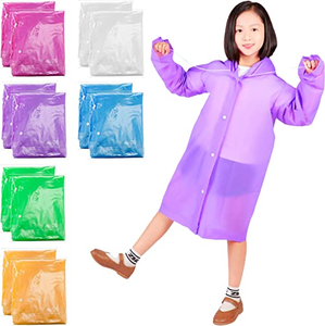 Ponchos de pluie réutilisables d'usine avec capuche et manches, imperméables, pour enfants, garçons et filles - Product Image 2