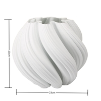 2024 décor à la maison luxe 3D imprimé minimaliste nordique Vase en céramique décoration pour salon