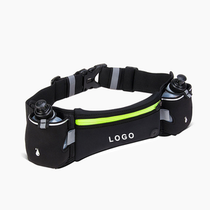 Nouvelle ceinture <span class=keywords><strong>de</strong></span> sport pour homme, sac banane <span class=keywords><strong>de</strong></span> course, sac <span class=keywords><strong>de</strong></span> taille d'hydratation bleu, sacoche pour bouteille d'eau avec logo vert - Product Image 4