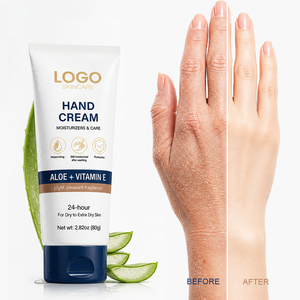 Crème pour les mains hypoallergénique sans parfum, enrichie en aloe vera, hydratation 24h, marque privée, 7 hydratants, 3 vitamines - Product Image 2