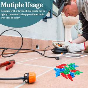 Aspersores de microaspersión con puntas de pulverización ajustables de 90, 180 y 360 grados para riego de árboles frutales y jardines. - Product Image 4