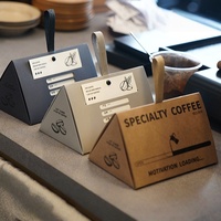 Empaque de Pulpa Reciclada para Granos de Café, Triangular, sin Pegamento, con Impresión Personalizada, para Exhibición, Grado Alimenticio, Venta al por Mayor