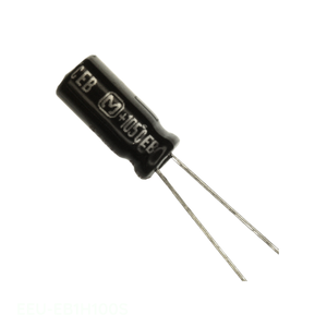 Condensateur traversant 10 µF en aluminium 20 % 50 V RADIAL TH EEU-EB1H100S - Product Image 1