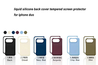 Étui en silicone liquide pliable de qualité supérieure pour iPhone Duo, protection d'écran en verre trempé d'origine, coque magnétique pour iPhone 18 Fold