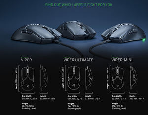 เมาส์เกมมิ่ง <span class=keywords><strong>Razer</strong></span> <span class=keywords><strong>Viper</strong></span> 8KHz แบบมีสาย ของแท้จากโรงงาน เซ็นเซอร์ออปติคอล 20000 DPI ปุ่มเมาส์เกมมิ่ง - Product Image 6