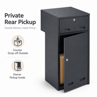 Boîte de livraison de colis à fixer sur clôture avec fente pour lettres, boîte à courrier et à colis antivol en acier pour portails