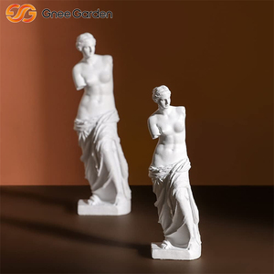 รูปปั้นเพลี้ยไฟสีนู้ดปรับแต่งได้ทำจากหินอ่อนสีขาวคุณภาพสูงสำหรับจัดแสดงในสวน - Product Image 4