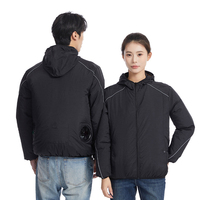 Klimatisierte Arbeitskleidung mit 5V-Lüfter, Kühlende Klimaanlage-Kleidung, Unisex-Lüfterjacke