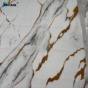 Panel de pared de mármol de PVC con textura de hoja de mármol falso de pared 3D con <span class=keywords><strong>efecto</strong></span> de mármol 1200X2800 - Product Image 1