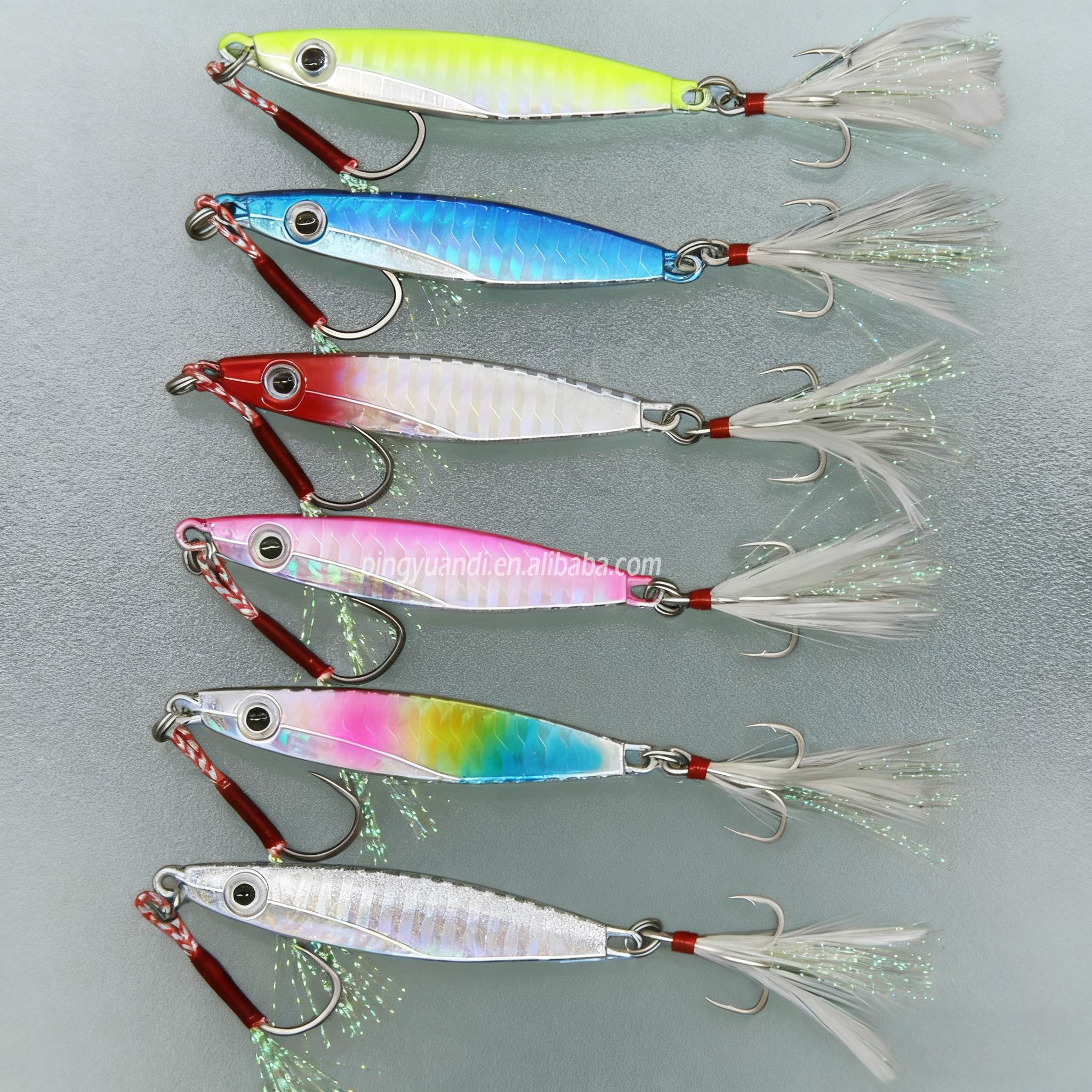 Owner Metal Jig GJL-60 - 2.1 Oz (60g) Shoot Jig For Saltwater Fishing, Color #37 Wangan Imanaga